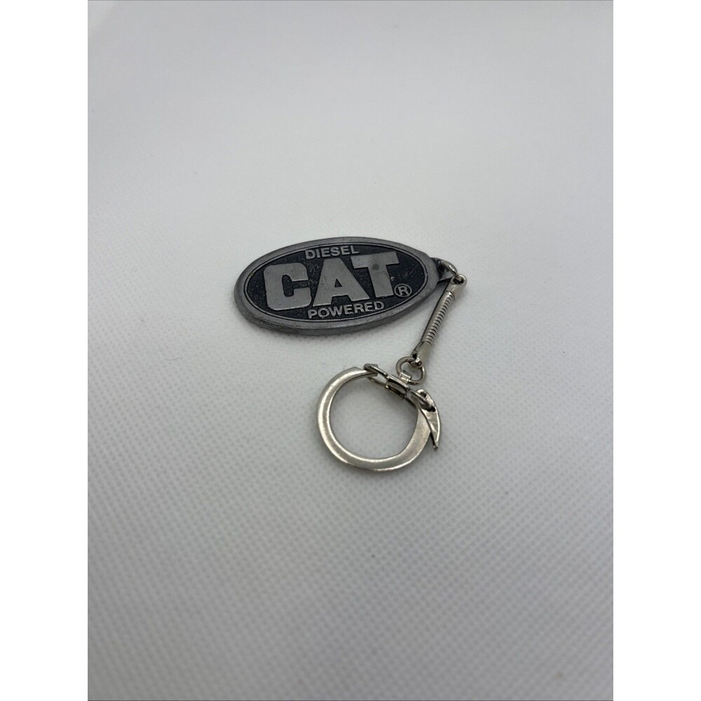 Vintage Key Chain Keychains Rings CAT Diesel Power Equipment Machine - Picture 2 of 3
